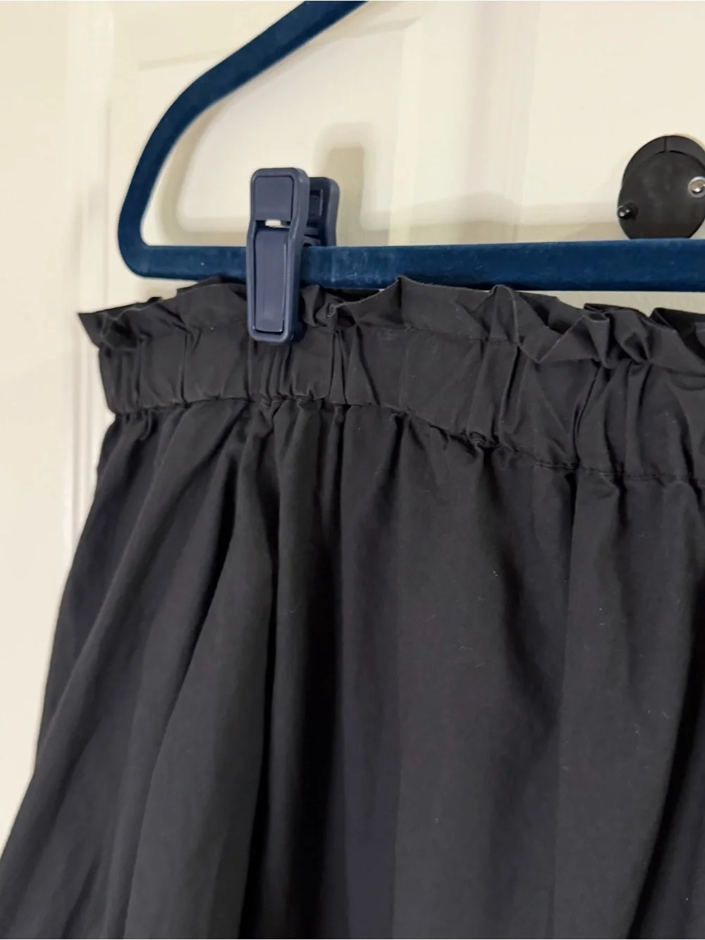 J. Crew Black Off-Shoulder Peasant Top